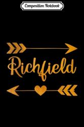 Composition Notebook : RICHFIELD WI WISCONSIN Funny City Home Roots USA Women Gift Journal/Notebook Blank Lined Ruled 6x9 100 Pages