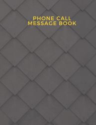 Phone Call Message Book : Follow up Phonebook, Phone Call Record, Track Phone Calls Messages and Voice Mails with This Unique Logbook for Business or Personal Use (Phone Call Message Book Series)TOPS Spiral Voice Message Log Book 2-Sided, 1-Part, 8. 5 X 