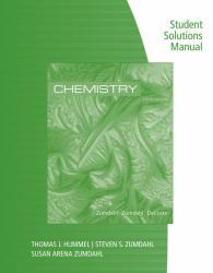Student Solutions Manual for Zumdahl/Zumdahl/DeCoste's Chemistry, 10th Edition