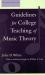 Guidelines for College Teaching of Music Theory