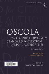 Oscola : The Oxford University Standard for Citation of Legal Authorities