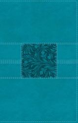 NASB Thinline Bible, Leathersoft, Red Letter, 2020 Text, Comfort Print [Teal]