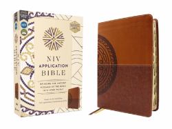NIV Application Bible, Leathersoft, Brown, Red Letter, Thumb Indexed, Comfort Print : Bringing the Ancient Message of the Bible into Your World
