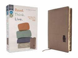 NIV, Read. Think. Live, Thumb Indexed, Comfort Print: 365-Day NIV Devotional Bible : Discover Your Part in God's Plan [Brown]