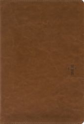 NASB, Thinline Bible, Giant Print, Leathersoft, Brown, Red Letter, 1995 Text, Comfort Print