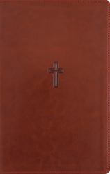 NASB, Personal Size Reference Bible, Large Print, Paragraph Style, Leathersoft, Brown, Red Letter, 1995 Text, Comfort Print