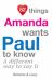 52 Things Amanda Wants Paul to Know : A Different Way to Say It