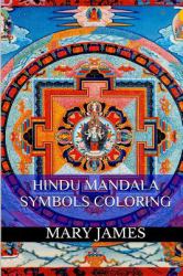 Hindu Mandala Symbols Coloring : Meditation Healing Mandala Coloring Book for Adults