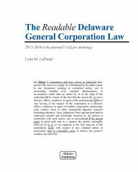 The Readable Delaware General Corporation Law