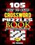 105 EASY to READ Crossword Puzzle Book for Adults Medium!