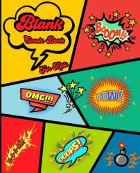 Blank Comic Book for Kids : Create Your Own Comic Book Strip, Variety of Templates for Comic Book Drawing - Notebook and Sketchbook for Kids and Adults to Draw Comics and Journal over 100 Pages (Super Hero Comics)-[Professional Binding]