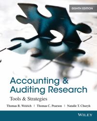 Accounting and Auditing Research : Tools and Strategies