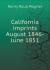 California Imprints August 1846-June 1851