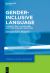Gender-Inclusive Language : Findings from 14 Languages and Open Research Questions