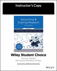 Accounting and Auditing Research : Tools and Strategies 9e Evaluation Copy