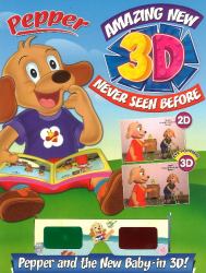 Pepper Amazing New 3D Never Seen Before Pepper Paper and the New Baby -- In 3D