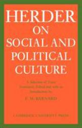 J. G. Herder on Social and Political Culture