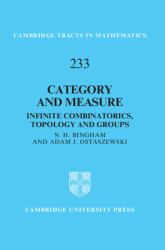 Category and Measure : Infinite Combinatorics, Topology and Groups
