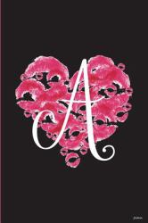 A Journal : Heart Monogram Letter a - Dot Grid Journal for Makeup Lovers, 6 X 9 - 120 Pages
