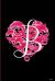 B Journal : Heart Monogram Letter B - Dot Grid Journal for Makeup Lovers, 6 X 9 - 120 Pages