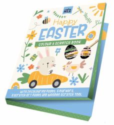 Happy Easter Colour and Scratch Book : Colour and Scratch Book