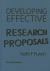 Developing Effective Research Proposals