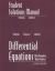 Student's Solutions Manual for Differential Equations