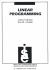 Linear Programming