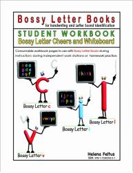 Bossy Letter Books for Handwriting and Letter Sound Identification - STUDENT WORKBOOK