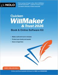 Quicken Willmaker and Trust 2026 : Book and Online Software Kit