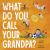 What Do You Call Your Grandpa? What Do You Call Your Grandpa?
