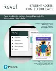 Revel for Public Speaking : An Audience-Centered Approach -- Combo Access Card