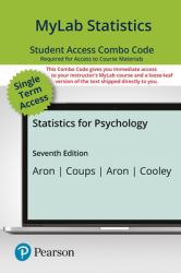 MyLab Statistics with Pearson EText for Statistics for Psychology -- Combo Access Card