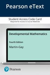 Pearson EText Developmental Mathematics -- Access Card
