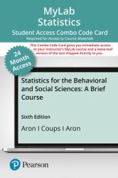 MyLab Stats with Pearson etext -- Combo Access Card -- For Statistics for the Behavioral and Social Sciences : A Brief Course