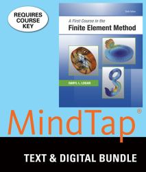 Bundle: a First Course in the Finite Element Method, 6th + LMS Integrated for MindTap Engineering, 2 Terms (12 Months) Printed Access Card