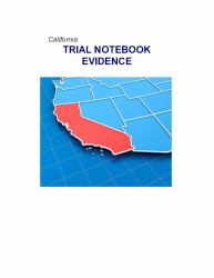 California Trial Notebook Evidence