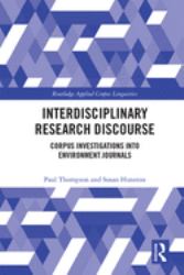 Corpus Investigations of Interdisciplinary Research Discourse