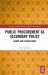 Public Procurement As Secondary Policy : Axioms and Perspectives