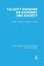 Talcott Parsons on Economy and Society
