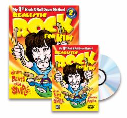 Realistic Rock for Kids (My 1st Rock and Roll Drum Method) : Drum Beats Made Simple!, Book, 2 CDs, and DVD