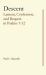 Descent : Lament, Confession, and Request in Psalms 1-12