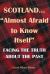 Scotland... Almost Afraid to Know Itself (resubmitted) : Facing the Truth about the Past