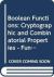 Boolean Functions : Cryptographic and Combinatorial Properties - Functions with Symmetry