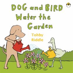 Dog and Bird Water the Garden