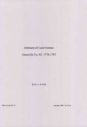 Abstracts of Land Entries : Chatham Co., NC 1778-1790