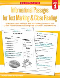 Informational Passages for Text Marking and Close Reading: Grade 1