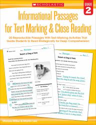 Informational Passages for Text Marking and Close Reading: Grade 2