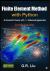 Finite Element Method with Python : An Essential Course with AI Enhanced Approaches
