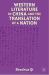 Western Literature in China and the Translation of a Nation